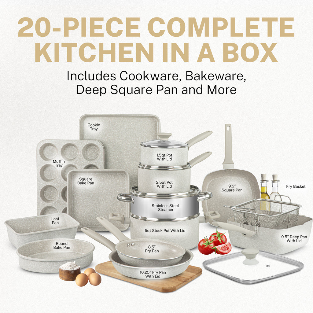 Granitestone Desert Collection 20pc Kitchen in a Box – Granitestone.com