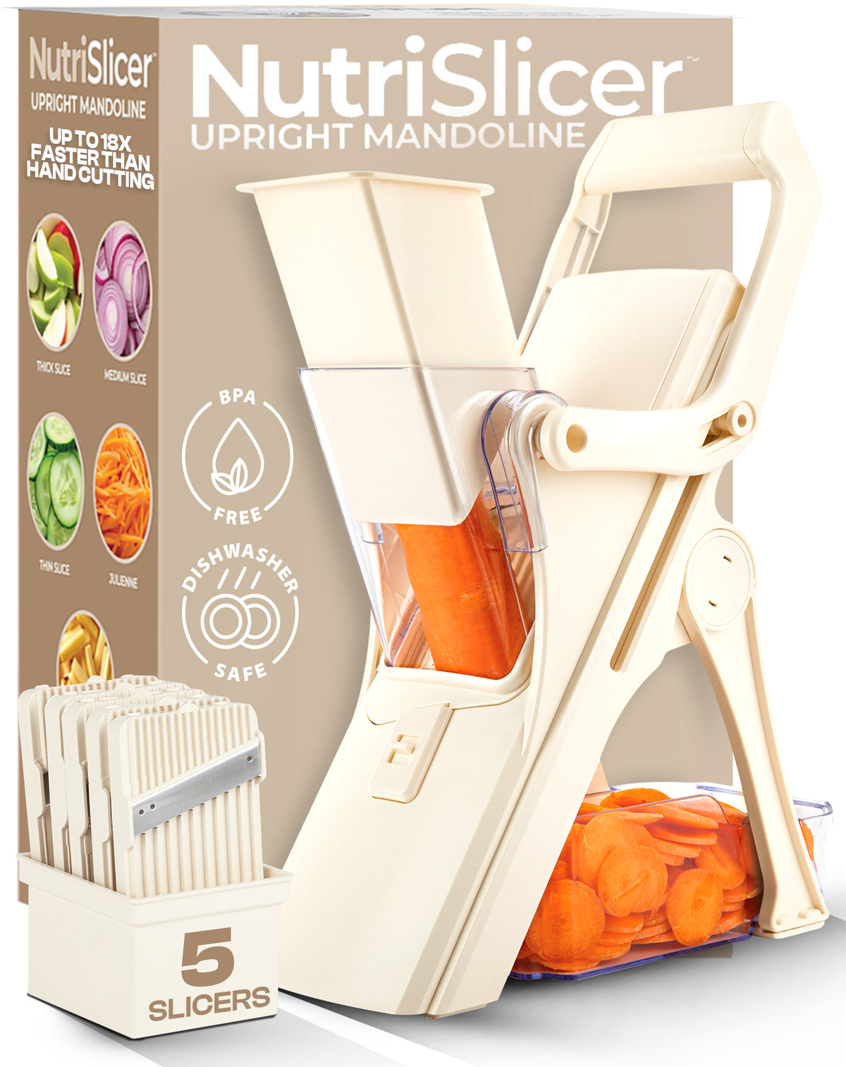 Pastel Collection NutriSlicer Upright Mandoline