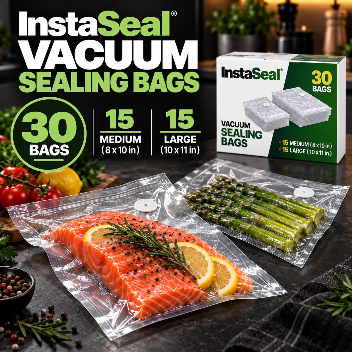 InstaSeal Hybrid Vacuum Sealing Bags