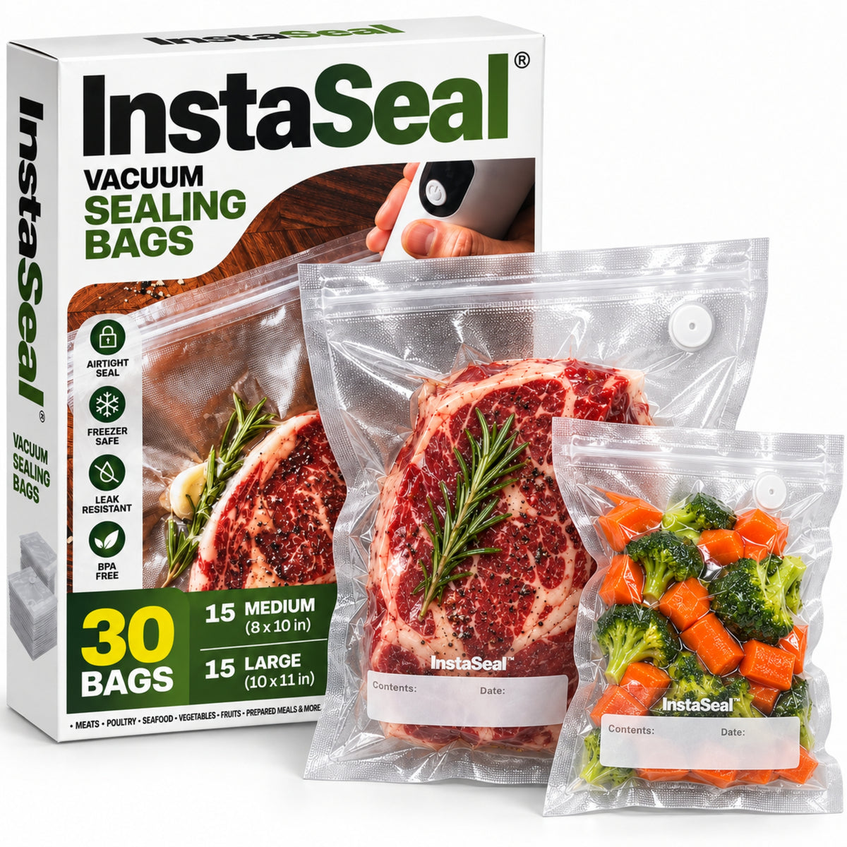 InstaSeal Hybrid Vacuum Sealing Bags
