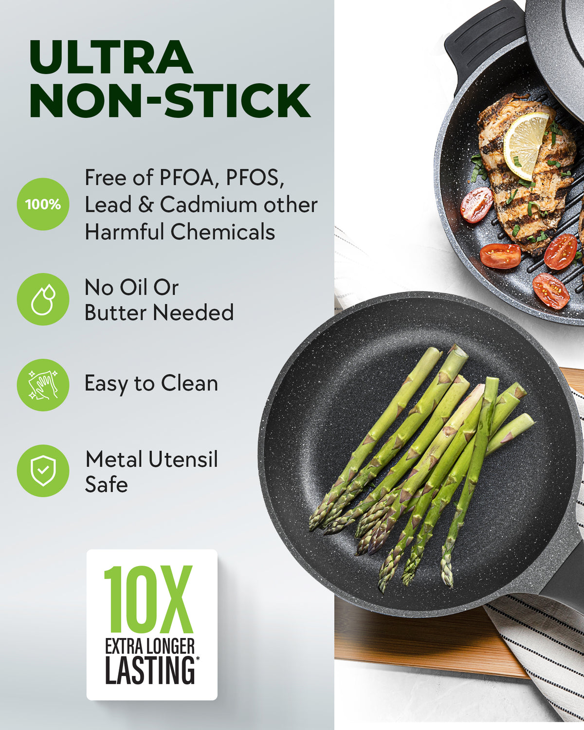 Granitestone 6-Piece Nesting Cookware Set