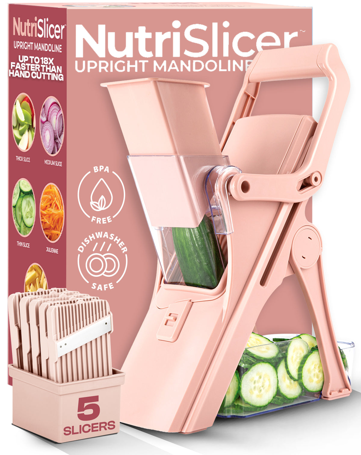 Pastel Collection NutriSlicer Upright Mandoline
