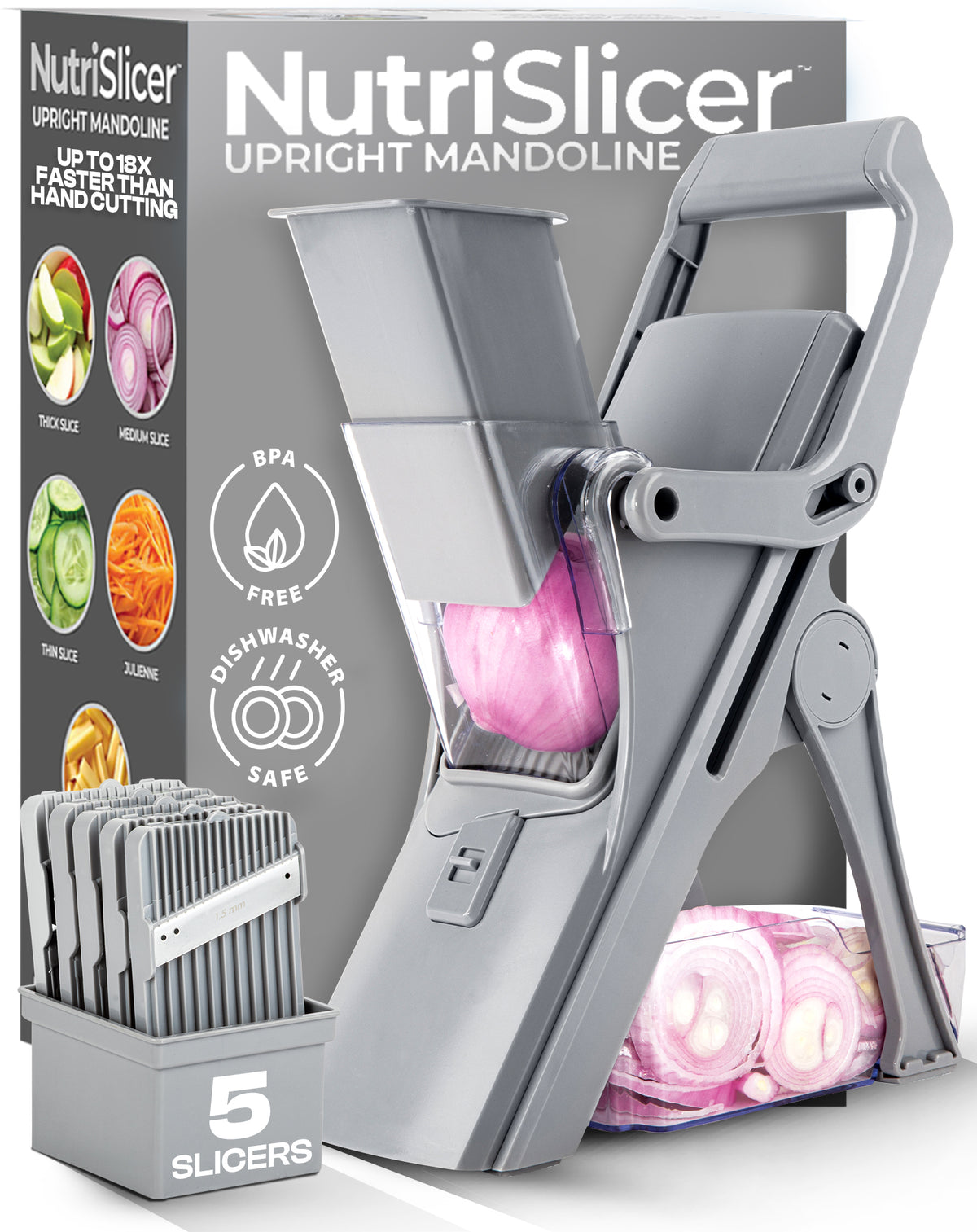 Pastel Collection NutriSlicer Upright Mandoline