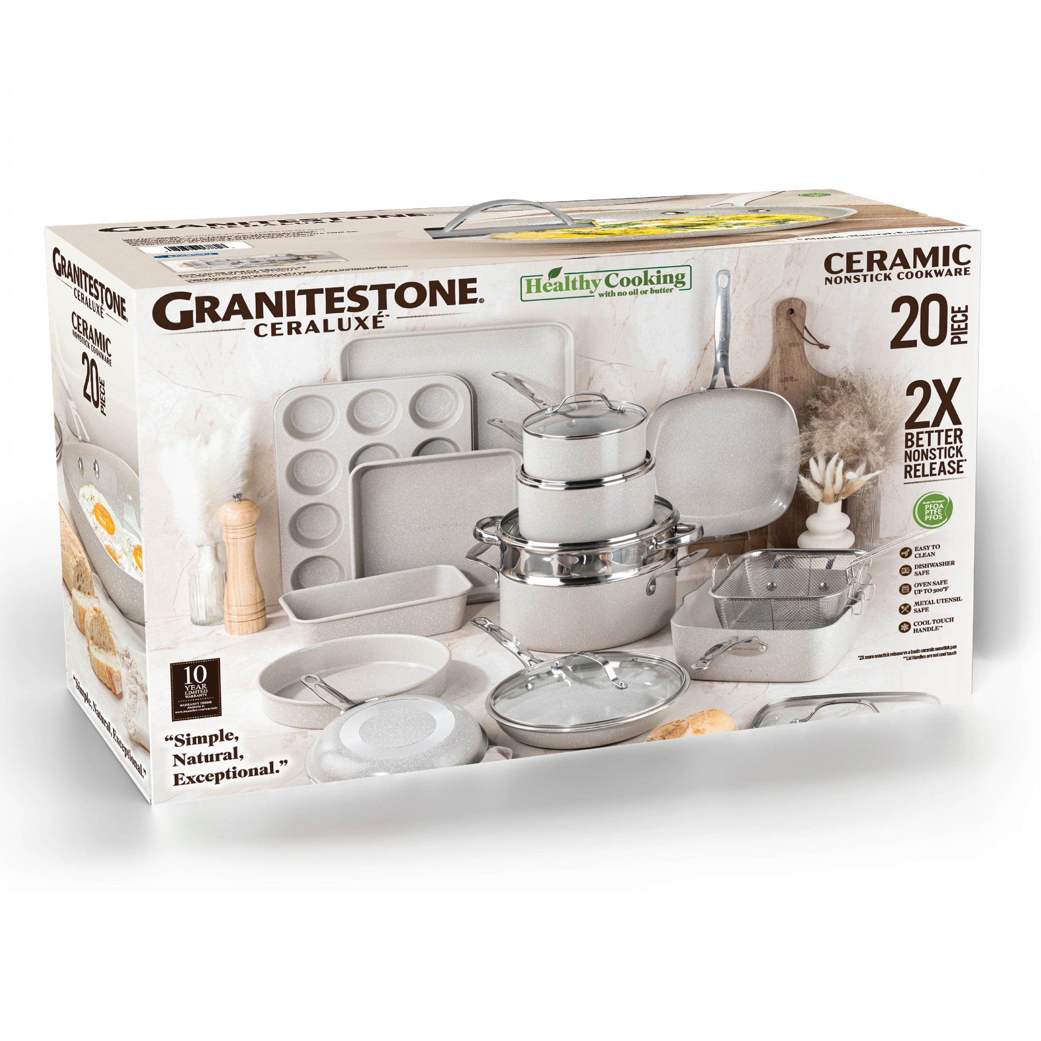 Granitestone Ceraluxe 20 Piece Kitchen in a Box – Granitestone.com