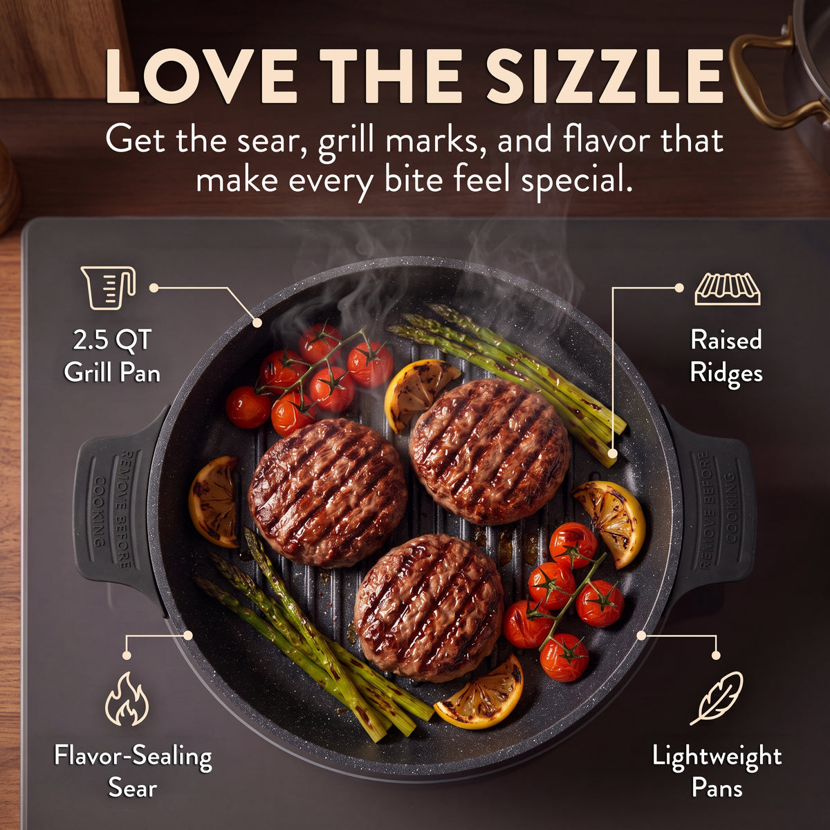 Granitestone 8-Piece Nesting Cookware Set