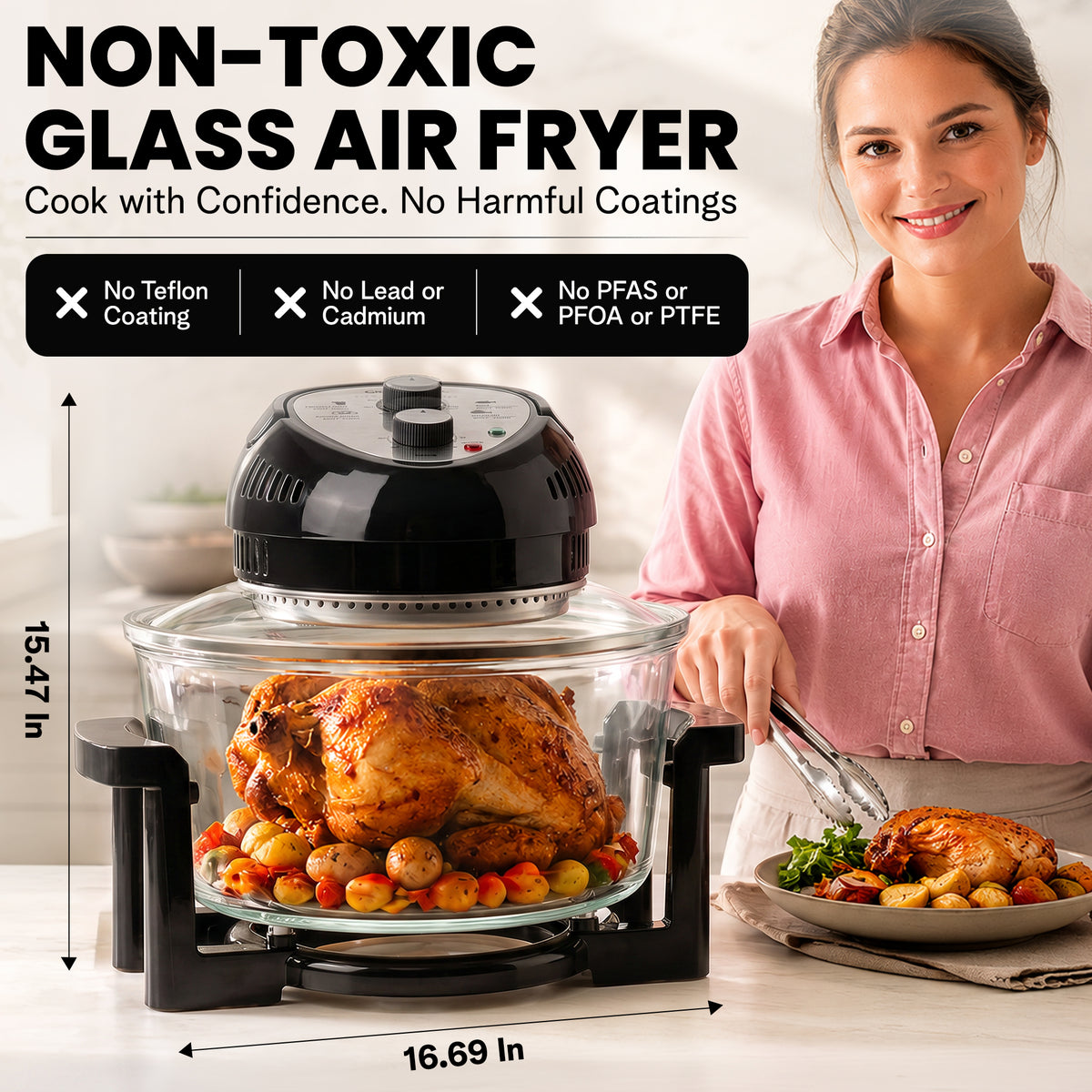 Granitestone Glass Air Fryer –
