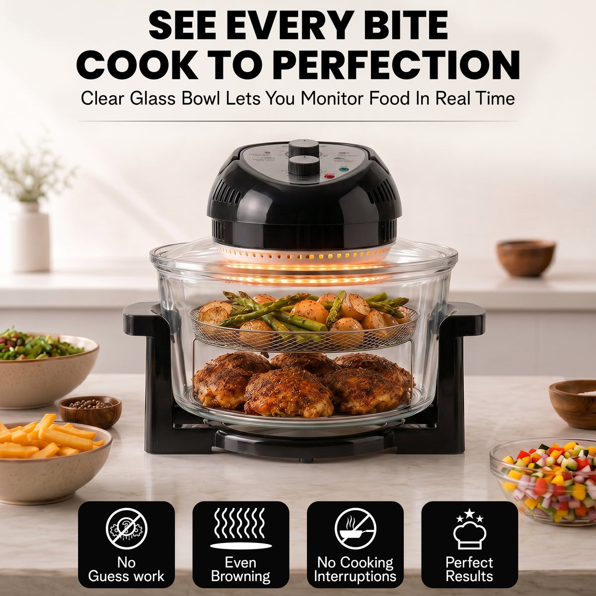 Granitestone Glass Air Fryer