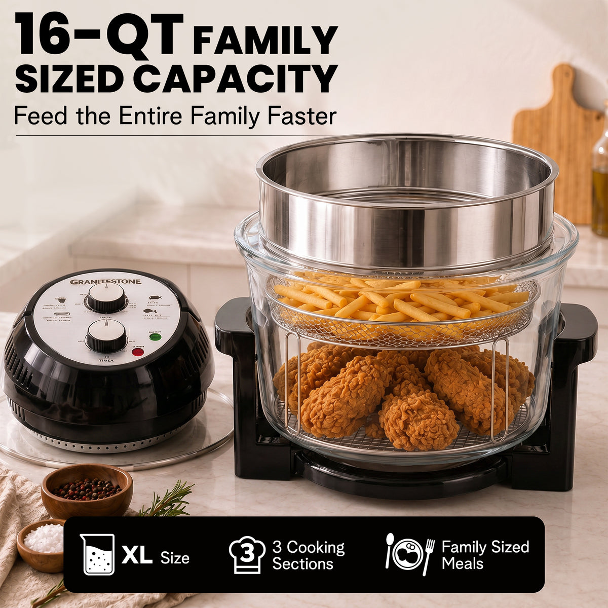Granitestone Glass Air Fryer