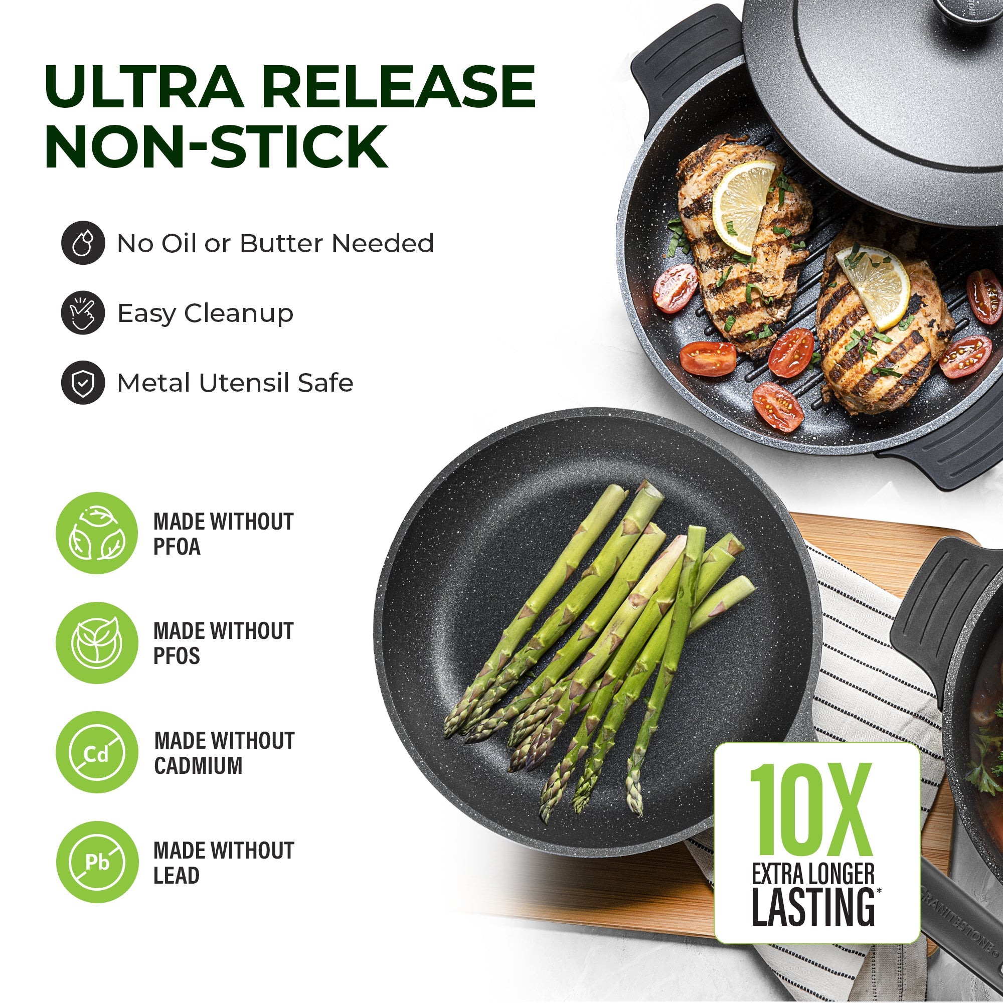 Stackable Nesting Cookware Granitestone 6-Piece Nesting Cookware Set – Granitestone.com