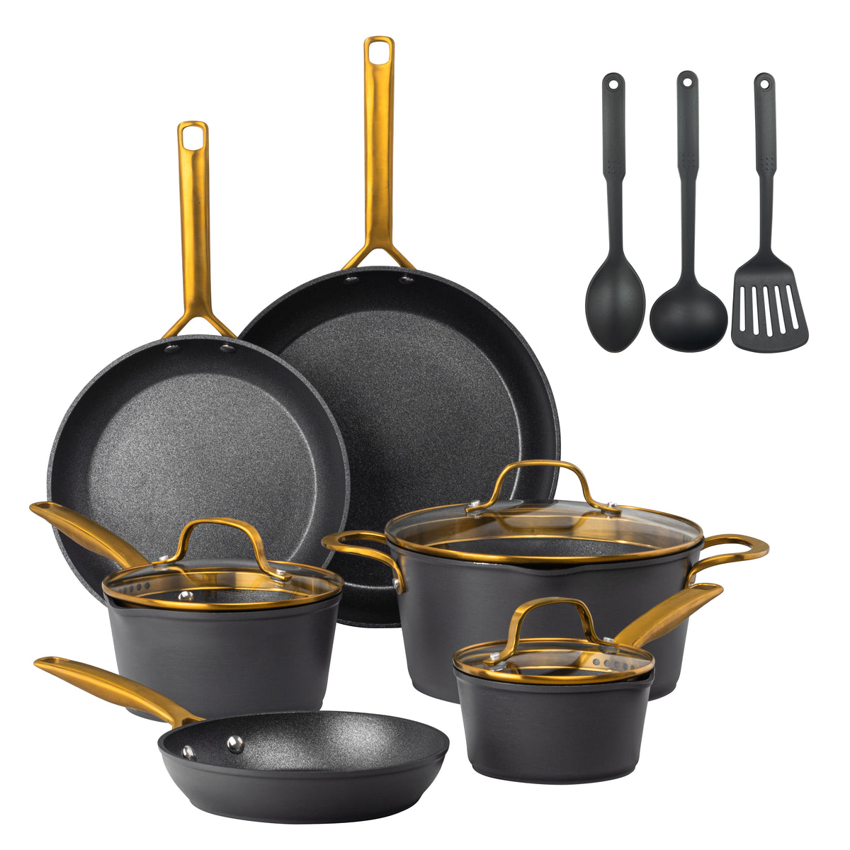 Granitestone ArmorMax 14 Piece Induction Hard Anodized Set with Utensils