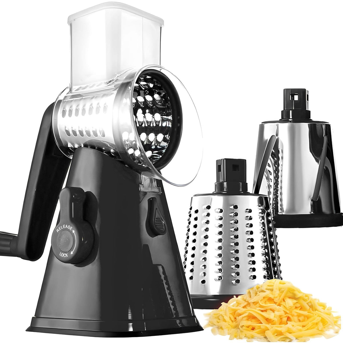 Granitestone Nutrislicer 3-in 1 Kitchen Spinning/Rotating Mandoline