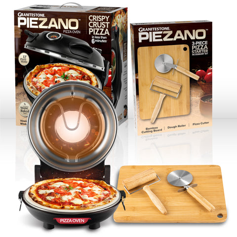 Granitestone Piezano Pizza Oven - 800° Countertop Brick Oven Pizza