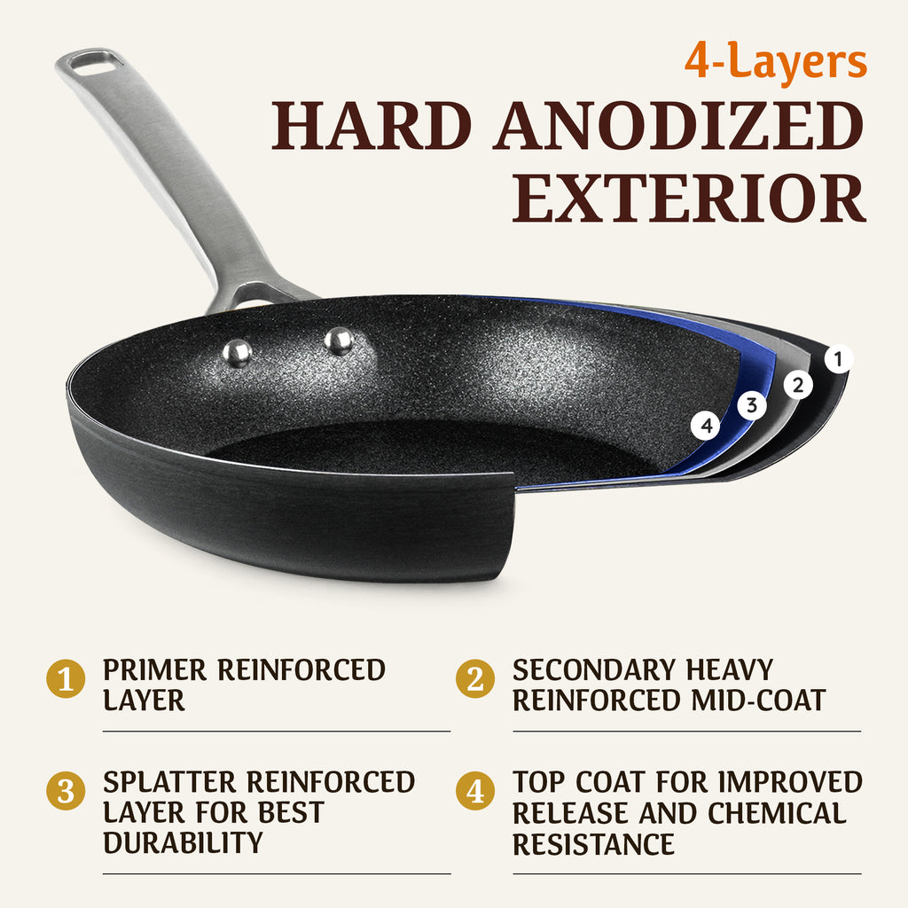 Granitestone ArmorMax 14 Piece Induction Hard Anodized Set with Utensi ...