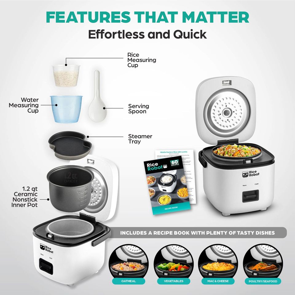 Rice Robot with its included accessories