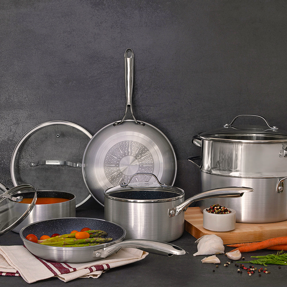 10-Piece Stackable Cookware Set - On Sale Now!