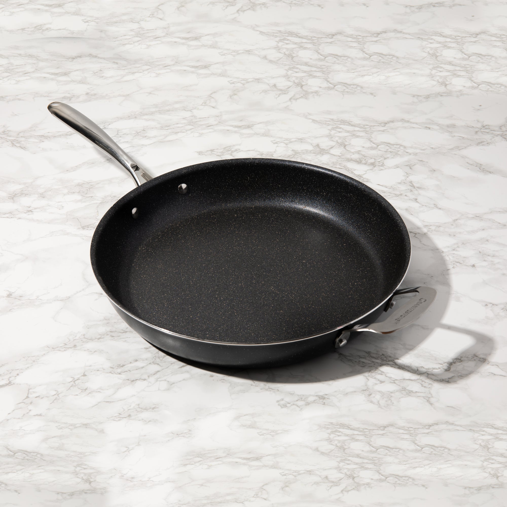 Granitestone 14' Non Stick Family Pan with Lid Gray 7324 - Best Buy