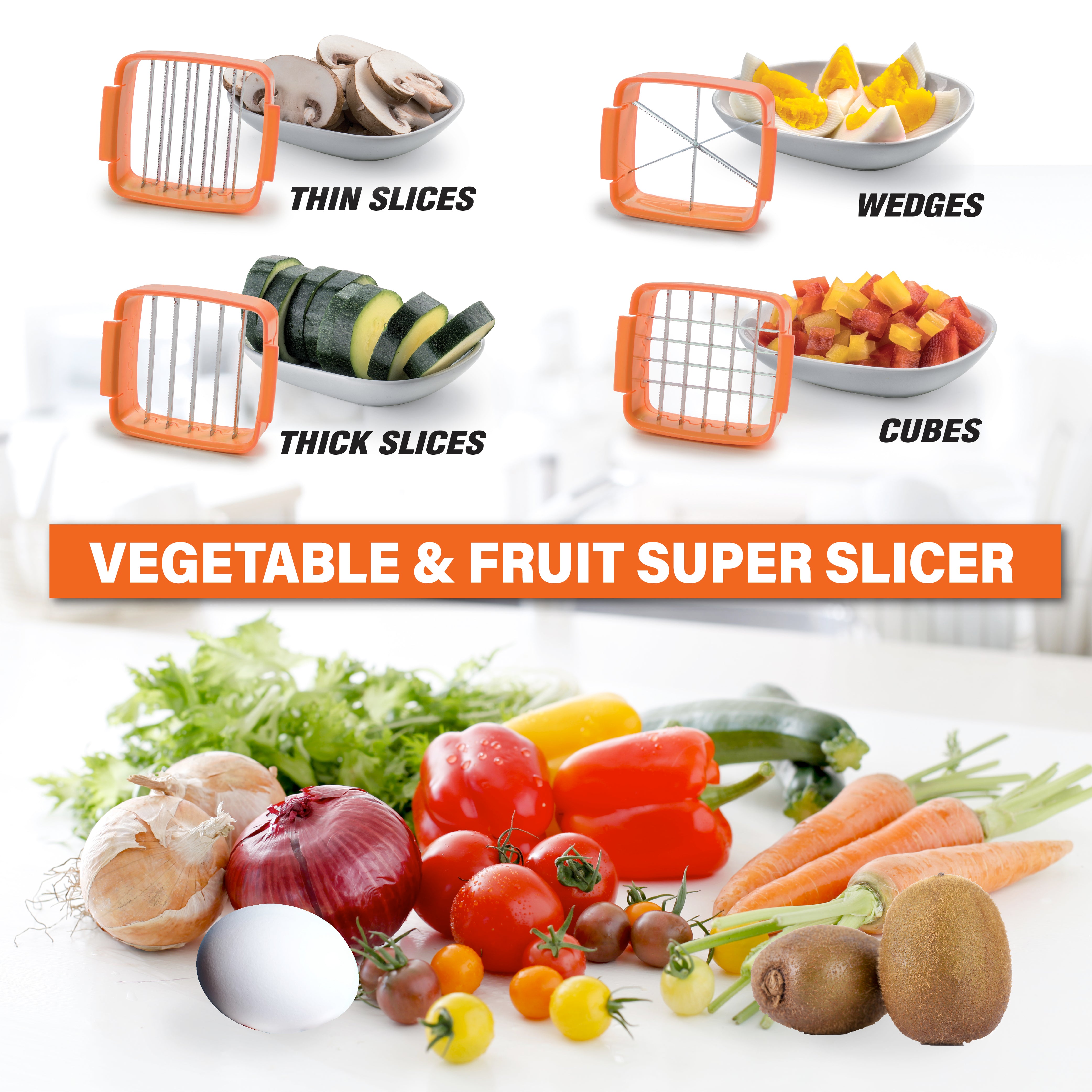 Granitestone Nutri Chopper - Fruit and Vegetable Slicer - Black