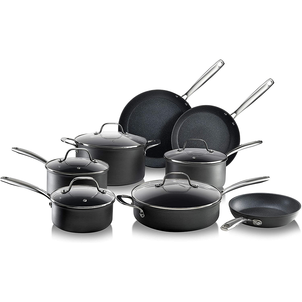 13-Piece Non-Stick Cookware Set Pots And Frying Pans Kit Kitchen