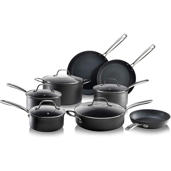 Granitestone 13-Piece Colorful Country Ceramic Cookware Set