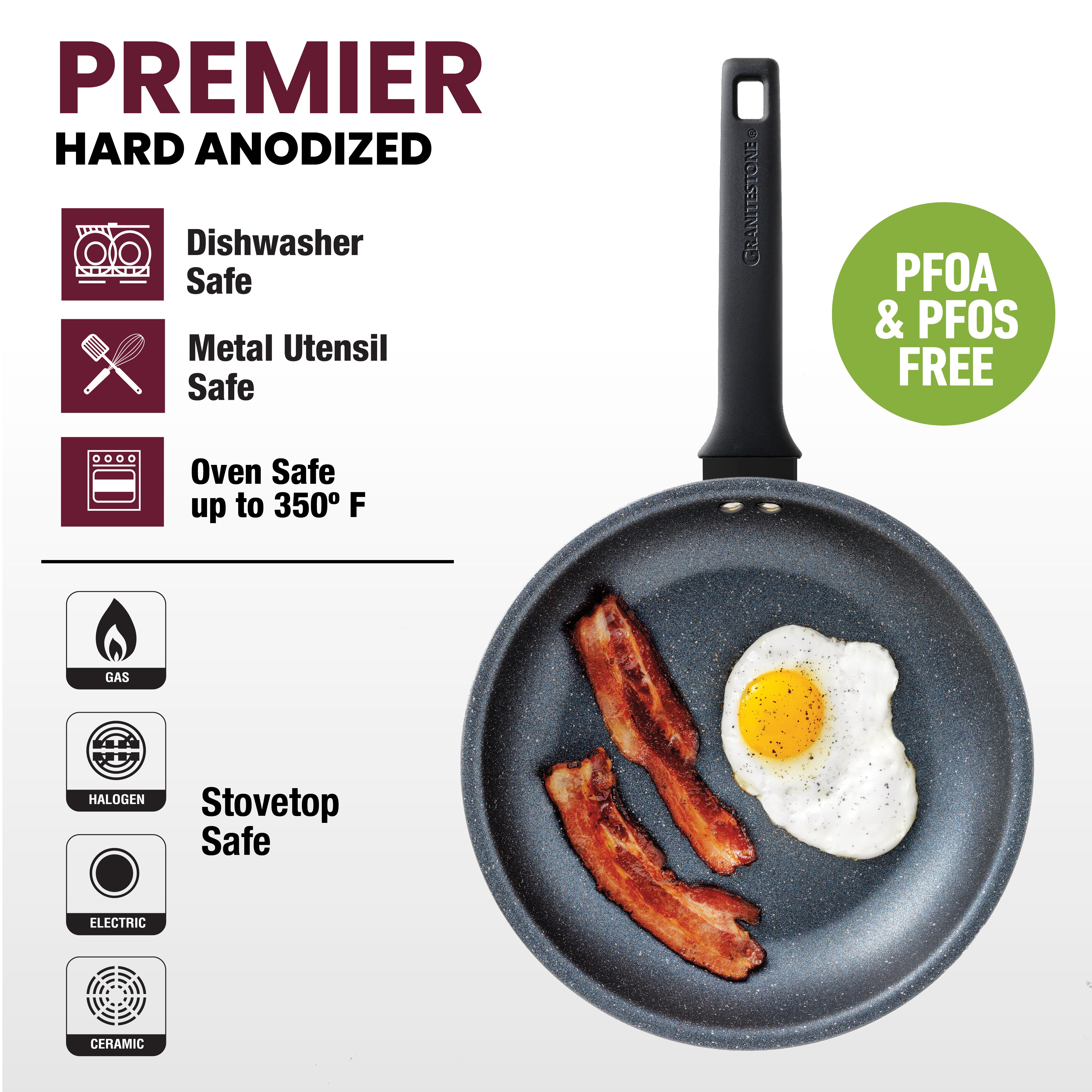 Premier™ Hard-Anodized Nonstick Frying Pan Set, 10-Inch and 12