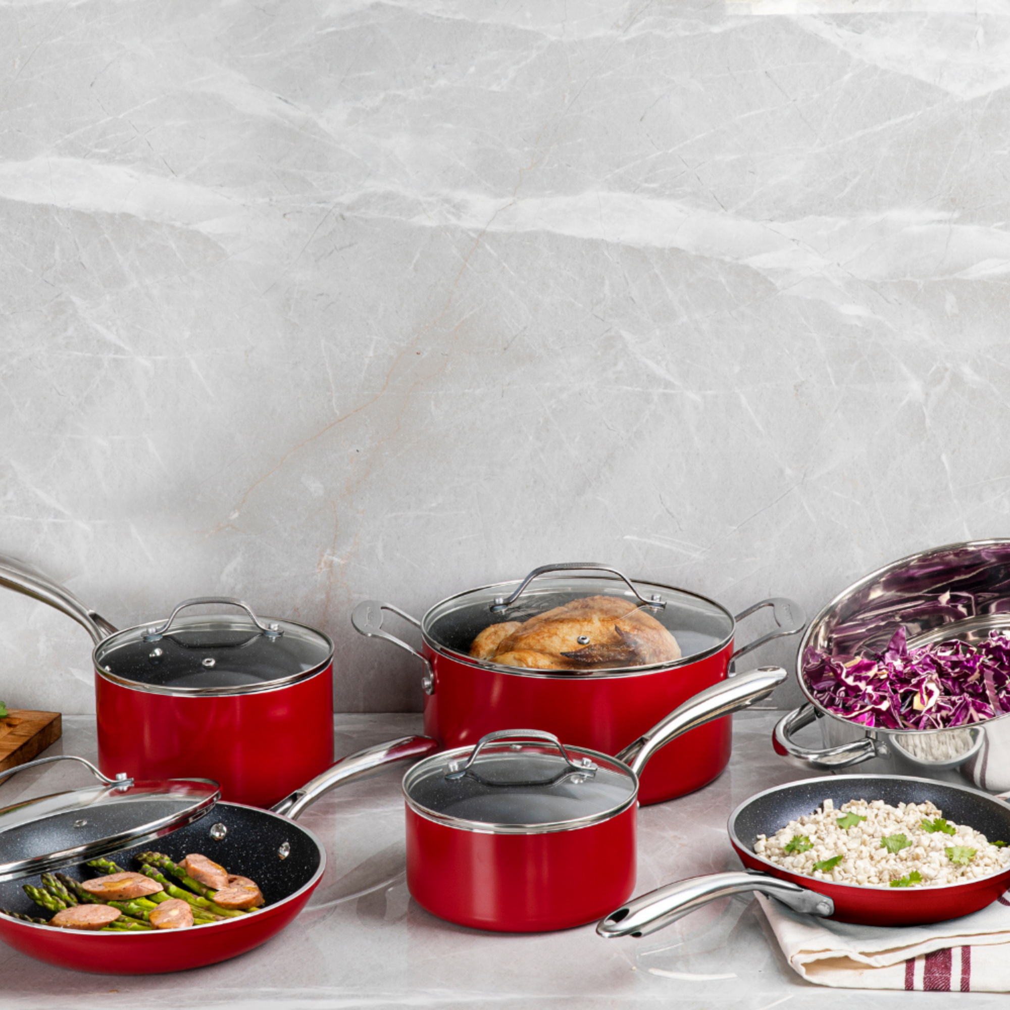 KitchenAid 10 Piece Aluminum Cookware Set & Reviews