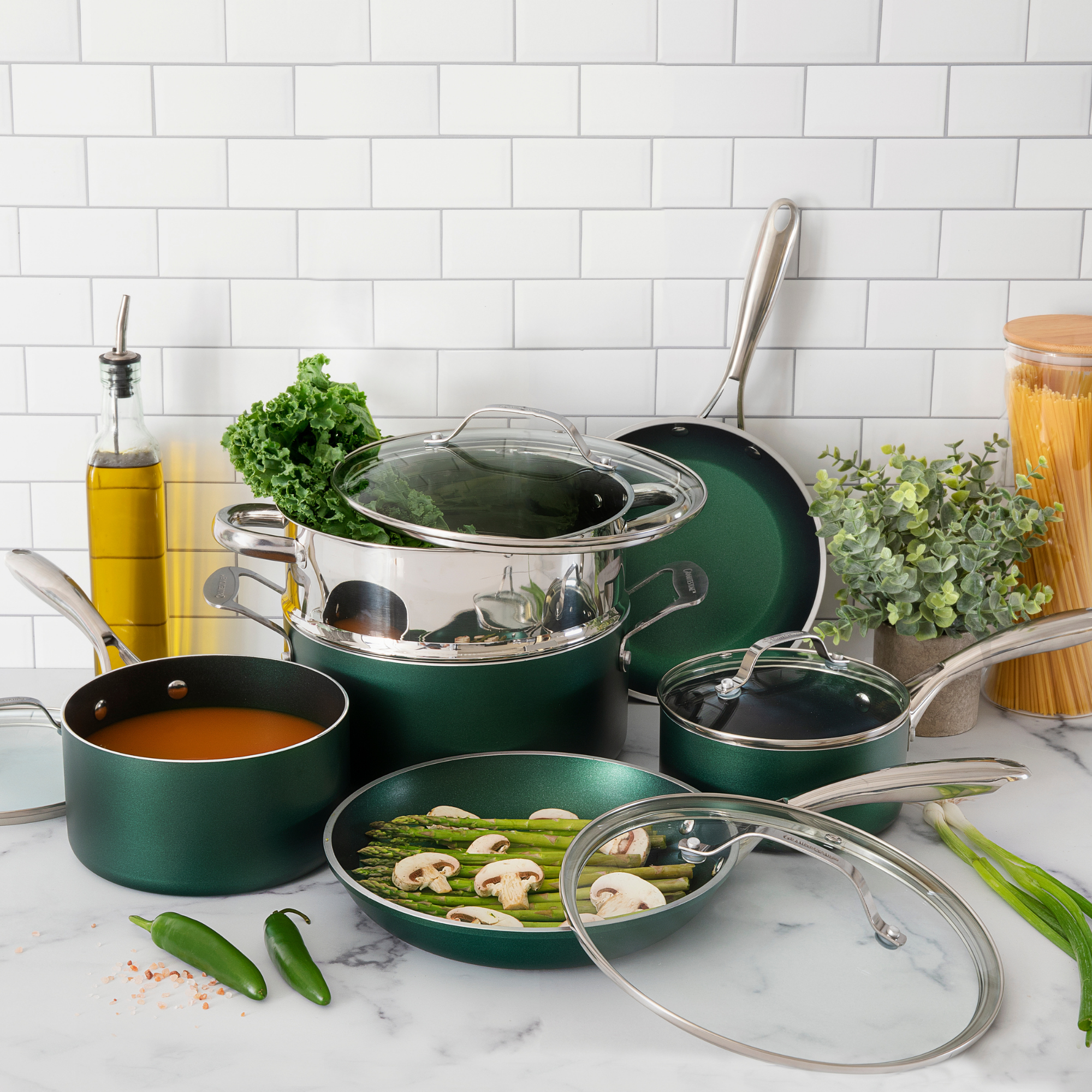 10-Piece Stackable Cookware Set - On Sale Now!