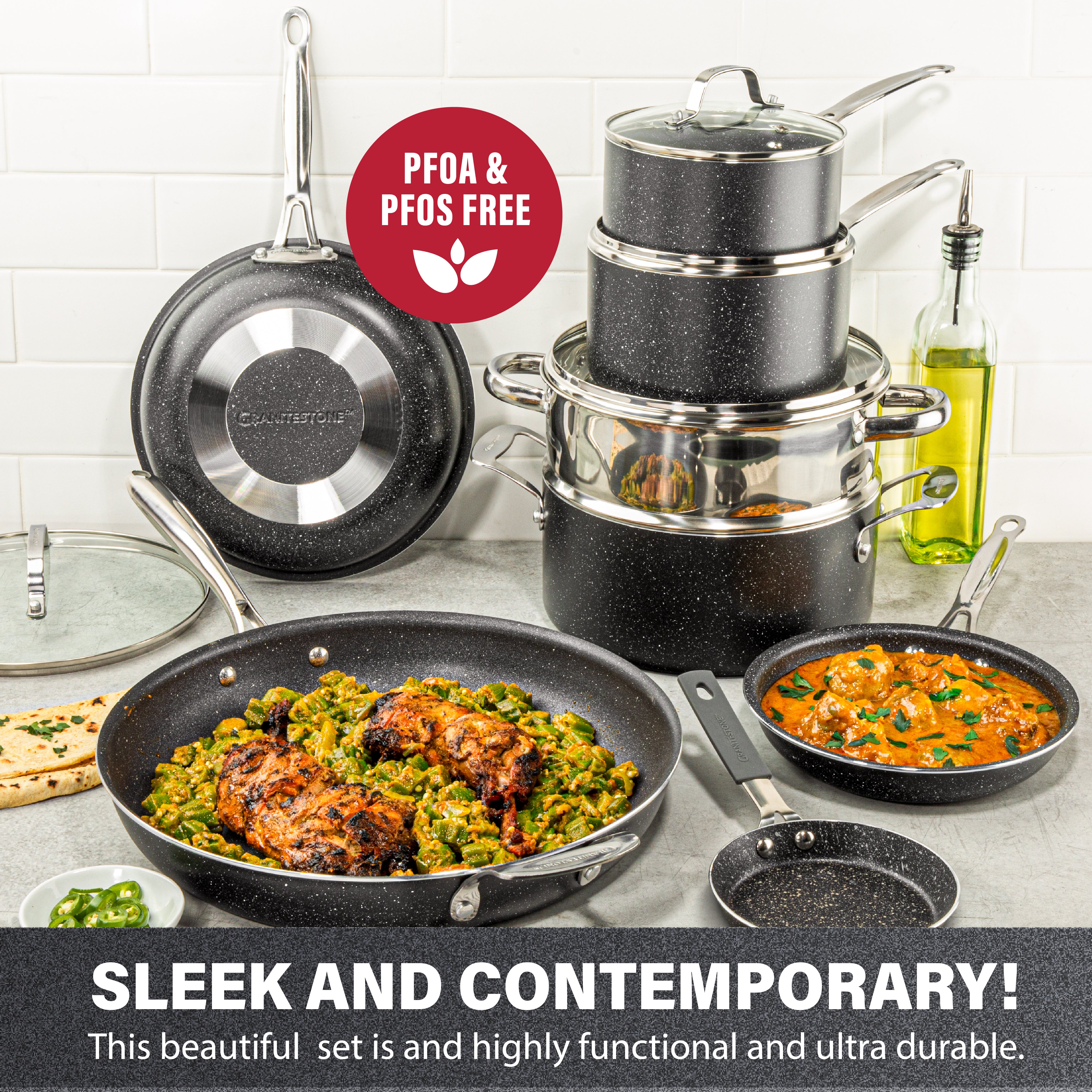 Calphalon Classic 12-Piece Non-Stick Cookware Set – ShopEZ USA