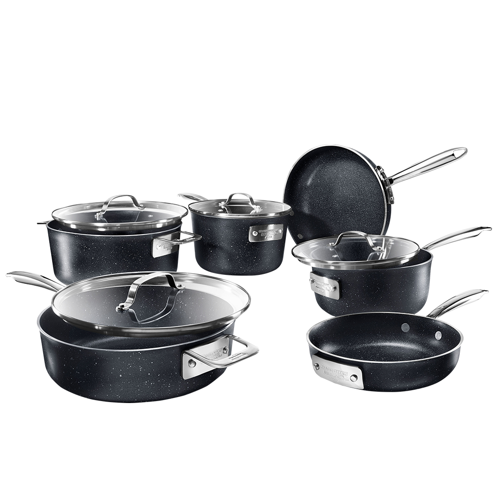 1012cookware 10 Piece Cookware Sets Granite Stone Cookware Pot Large Size  Non Stick Pan