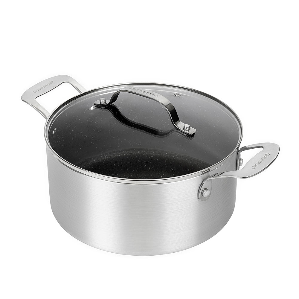 Granitestone 5 Quart Aluminum Stock Pot with Lid