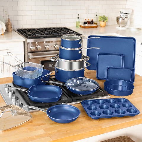 Granitestone 20pc Kitchen In A Box - Cook, Bake, Steam, Fry - Complete Set