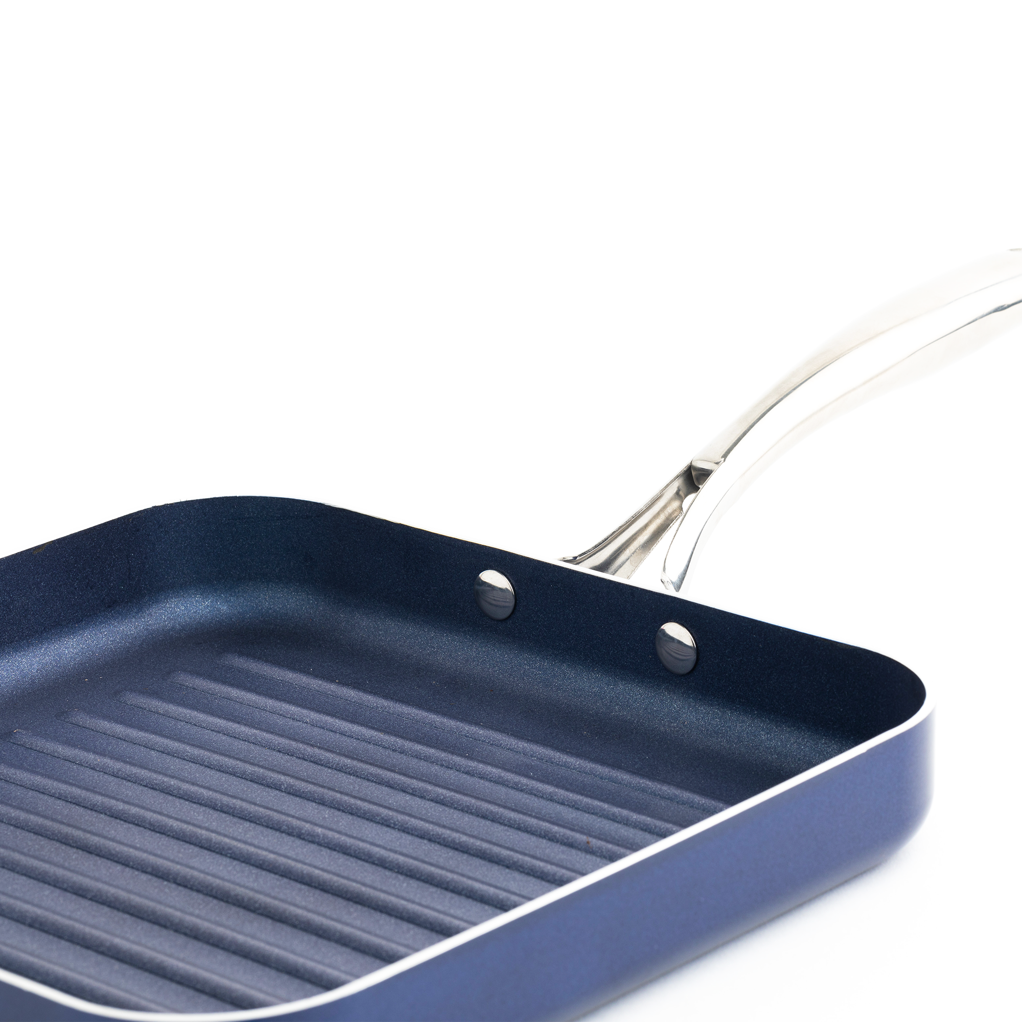 Granitestone Blue 10.5 Nonstick Grill Pan with Stay Cool Handle
