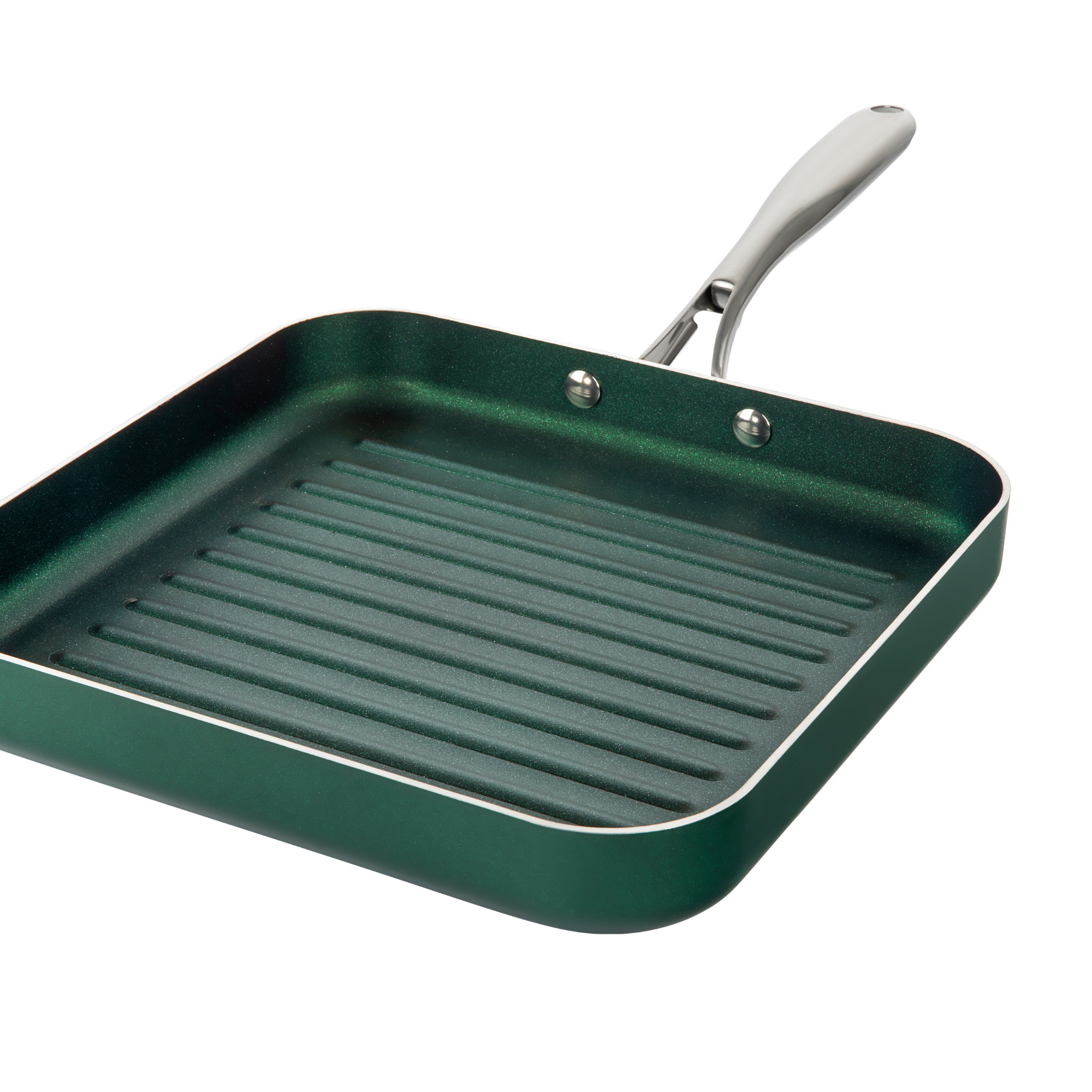 MASTERPAN Nonstick Grill Pan with Silicone Grip, 10 (25cm)