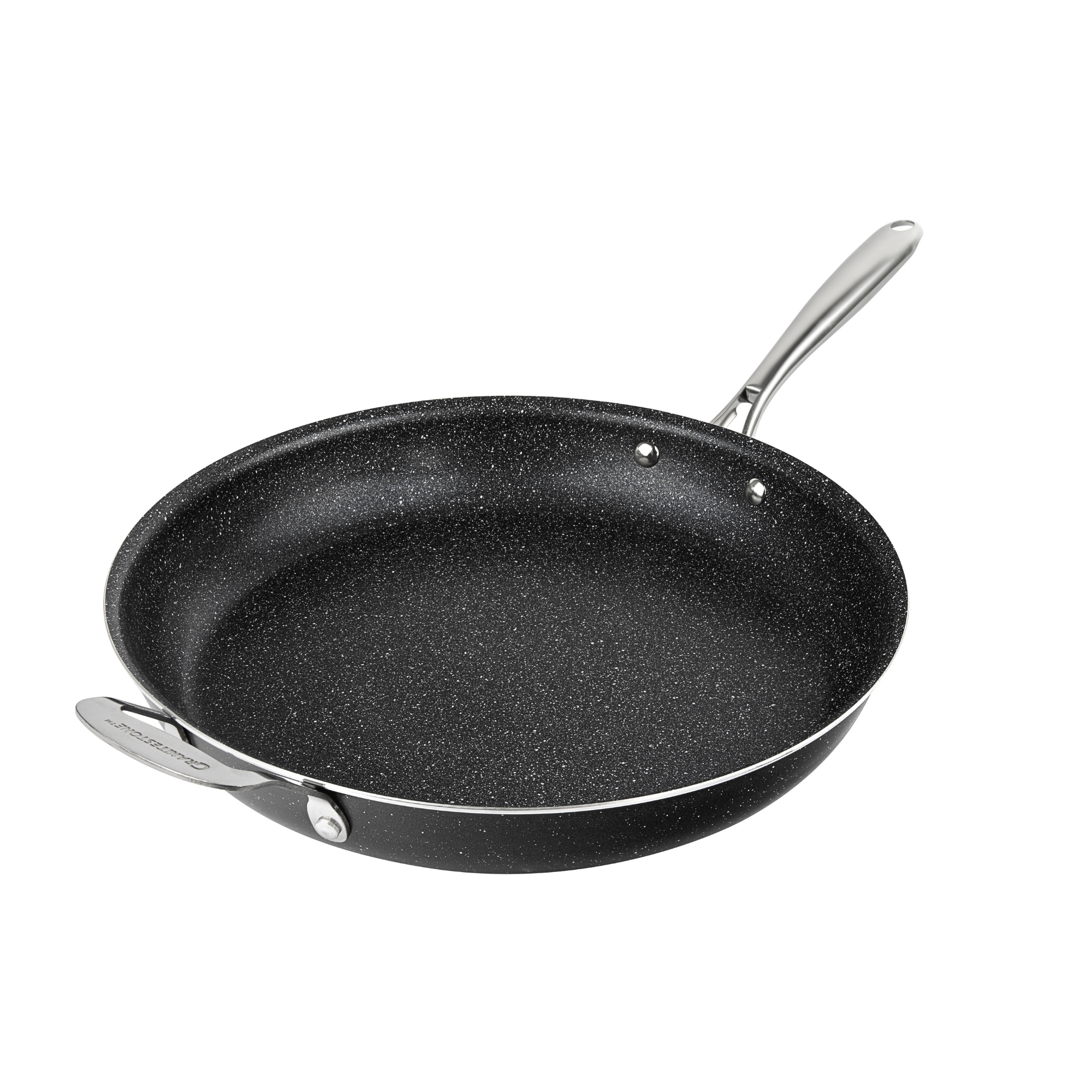Granitestone Nonstick 14 Frying Pan with Lid Ultra Durable Mineral and  Diamond Triple Coated Surface, Family Sized Open Skillet, Oven and  Dishwasher