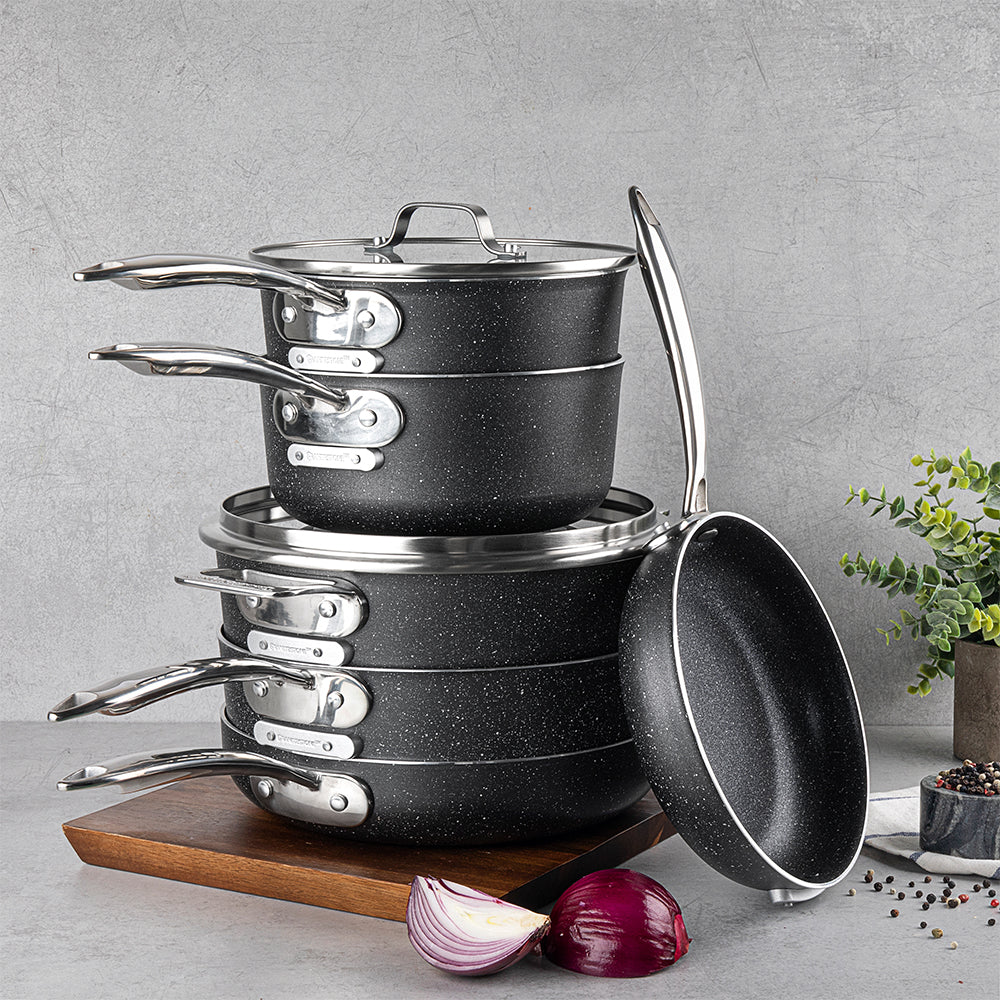 Granitestone 10-Piece Stackmaster Stackable Cookware Set – Granitestone.com