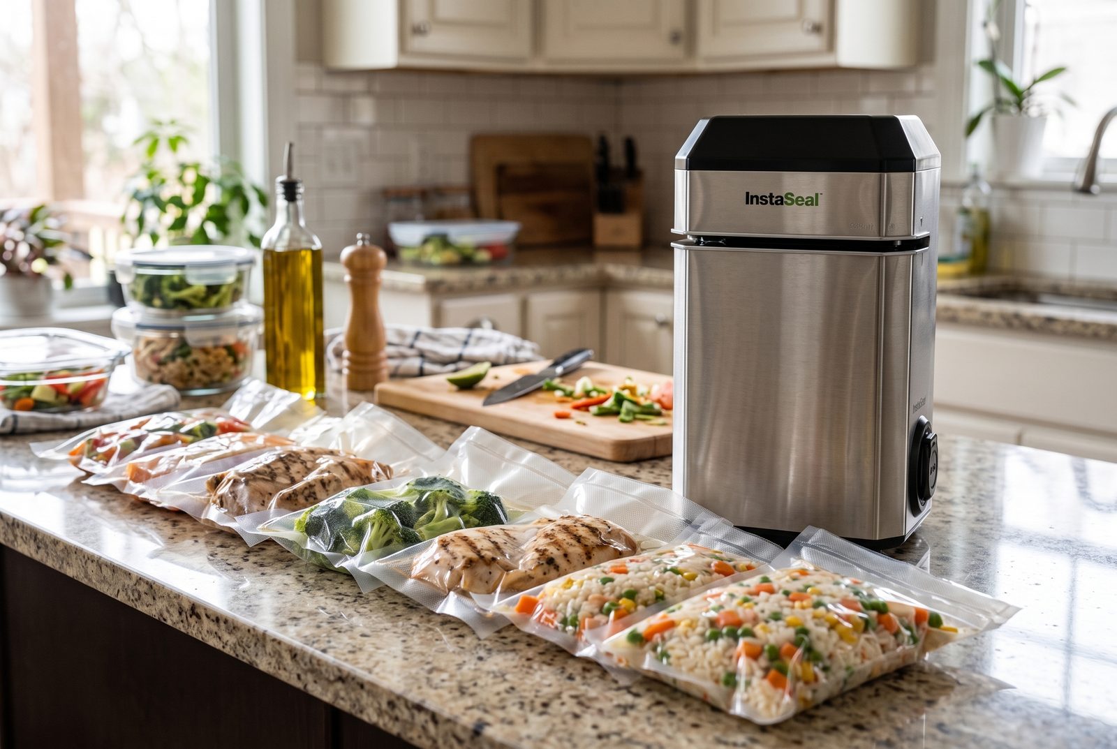 A week of meal-prep bags